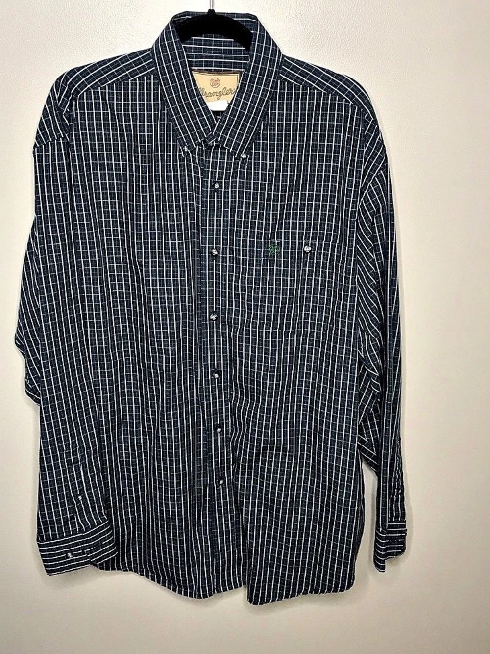 Wrangler Plaid Button Down Shirt Sz XL